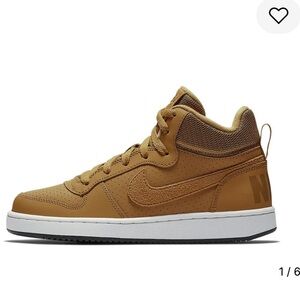 Nike(GS) Nike Court Borough Mid 'Yellow Wheat'